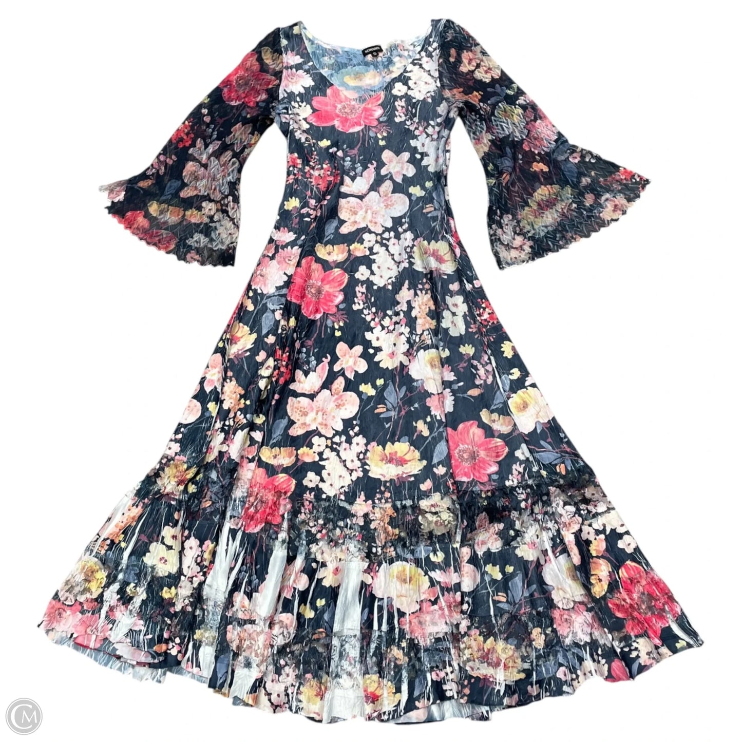 Dress Casual Maxi By Komarov In Floral Print, Size: S