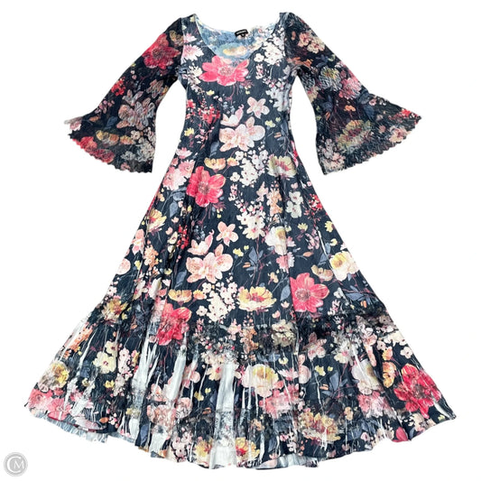 Dress Casual Maxi By Komarov In Floral Print, Size: S