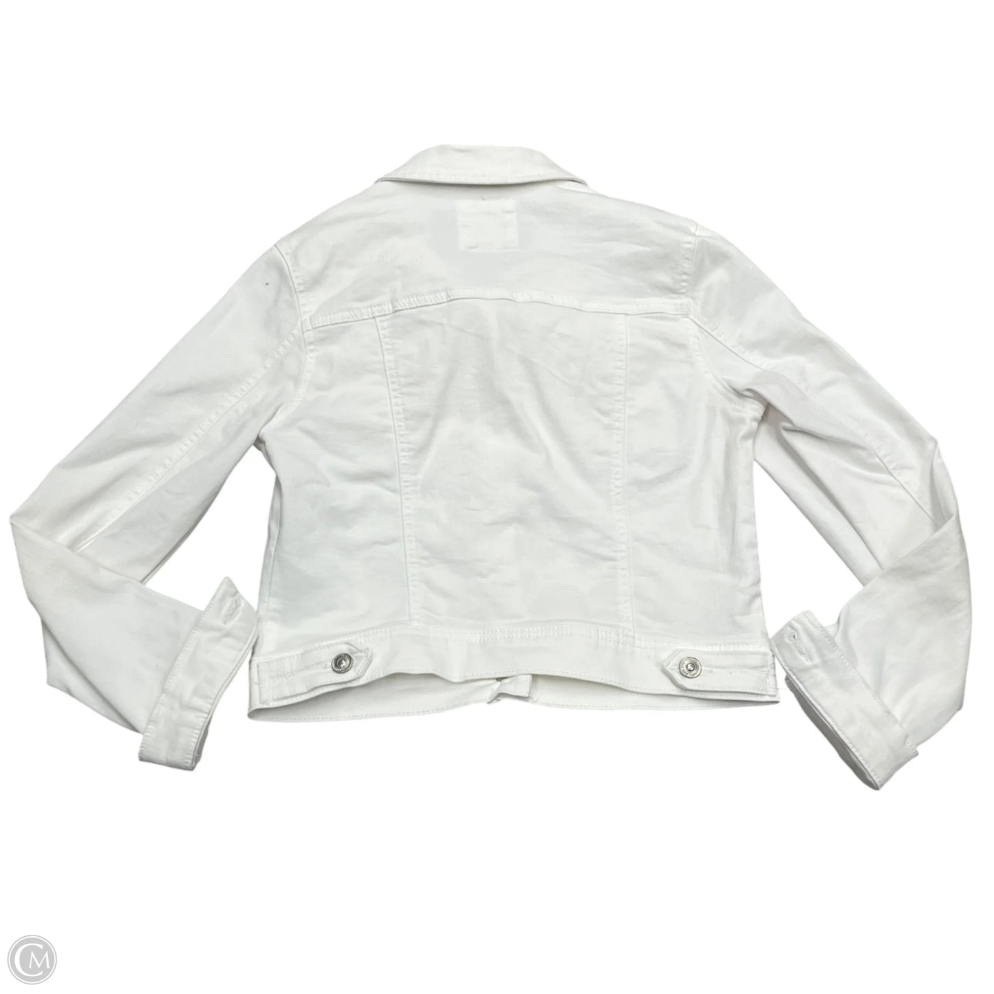 Jacket Denim By Wax Jean In White Denim, Size: M