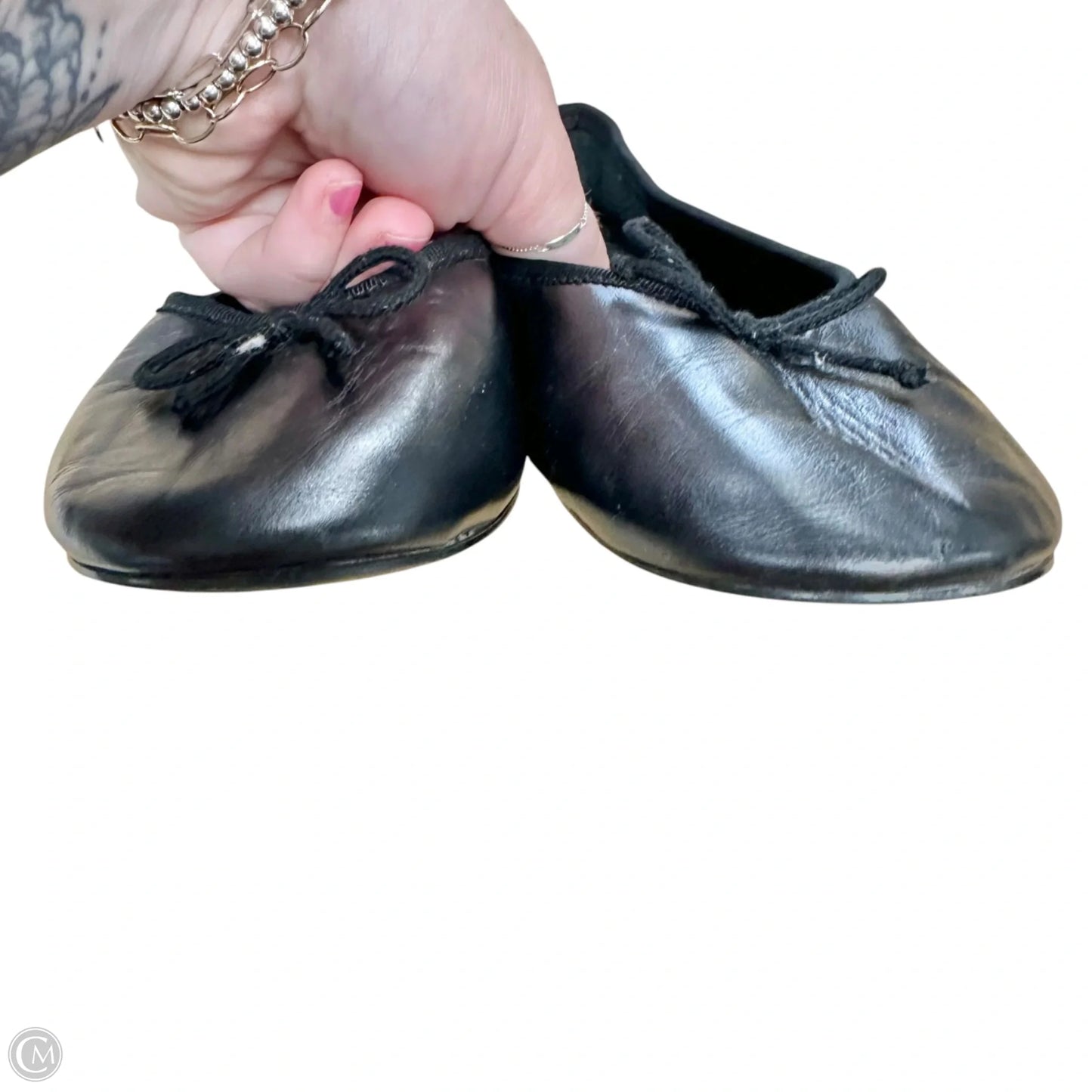 Shoes Flats By Mng In Black, Size: 6.5