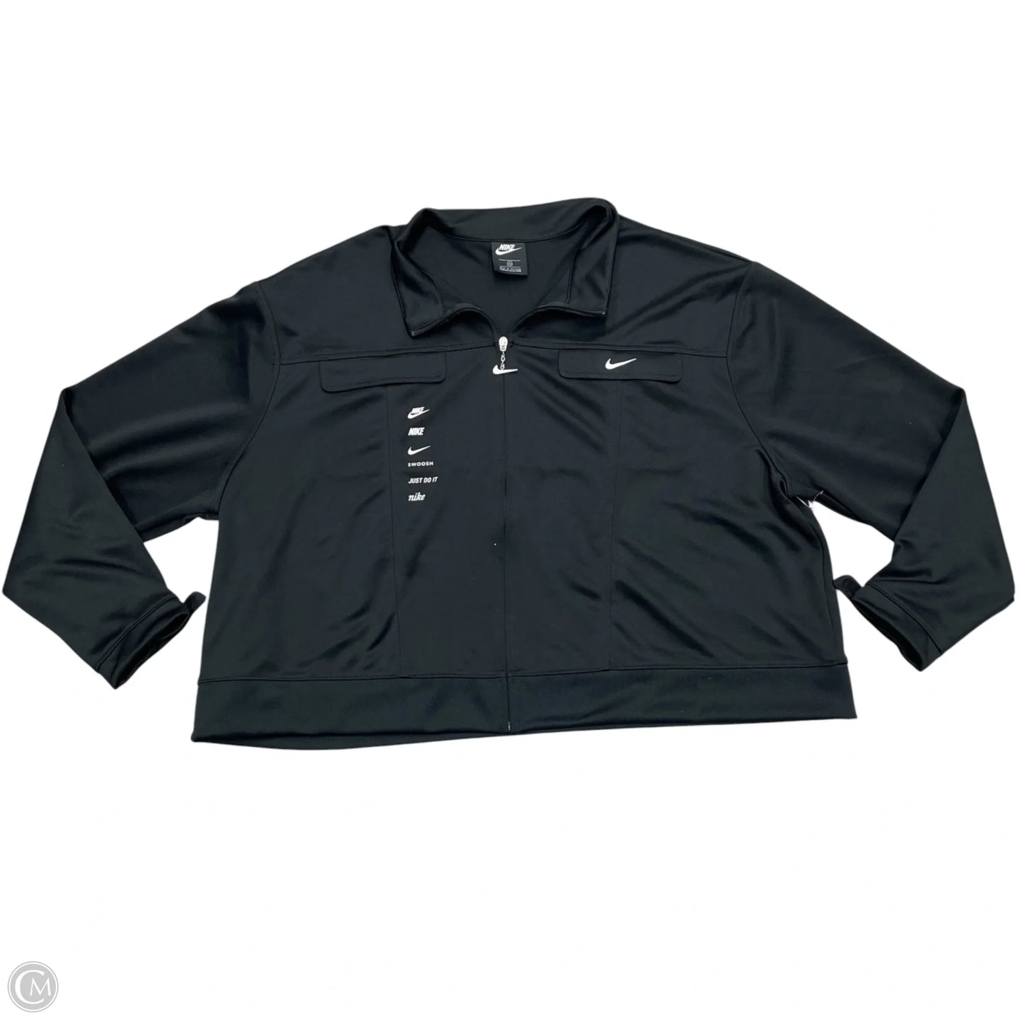 Athletic Jacket By Nike Apparel In Black, Size: 3x