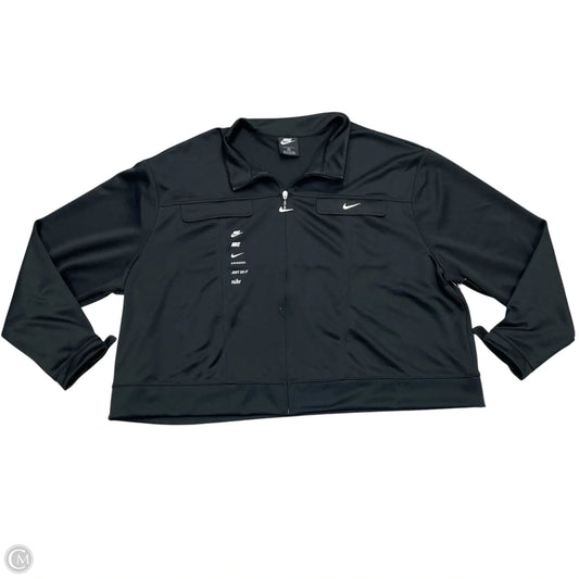 Athletic Jacket By Nike Apparel In Black, Size: 3x