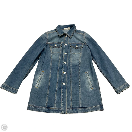 Jacket Denim By Chicos In Blue Denim, Size: M