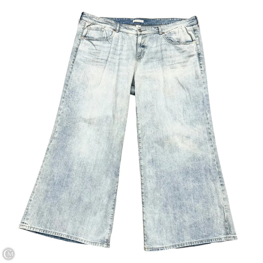Jeans Wide Leg By Festi In Blue Denim, Size: 22