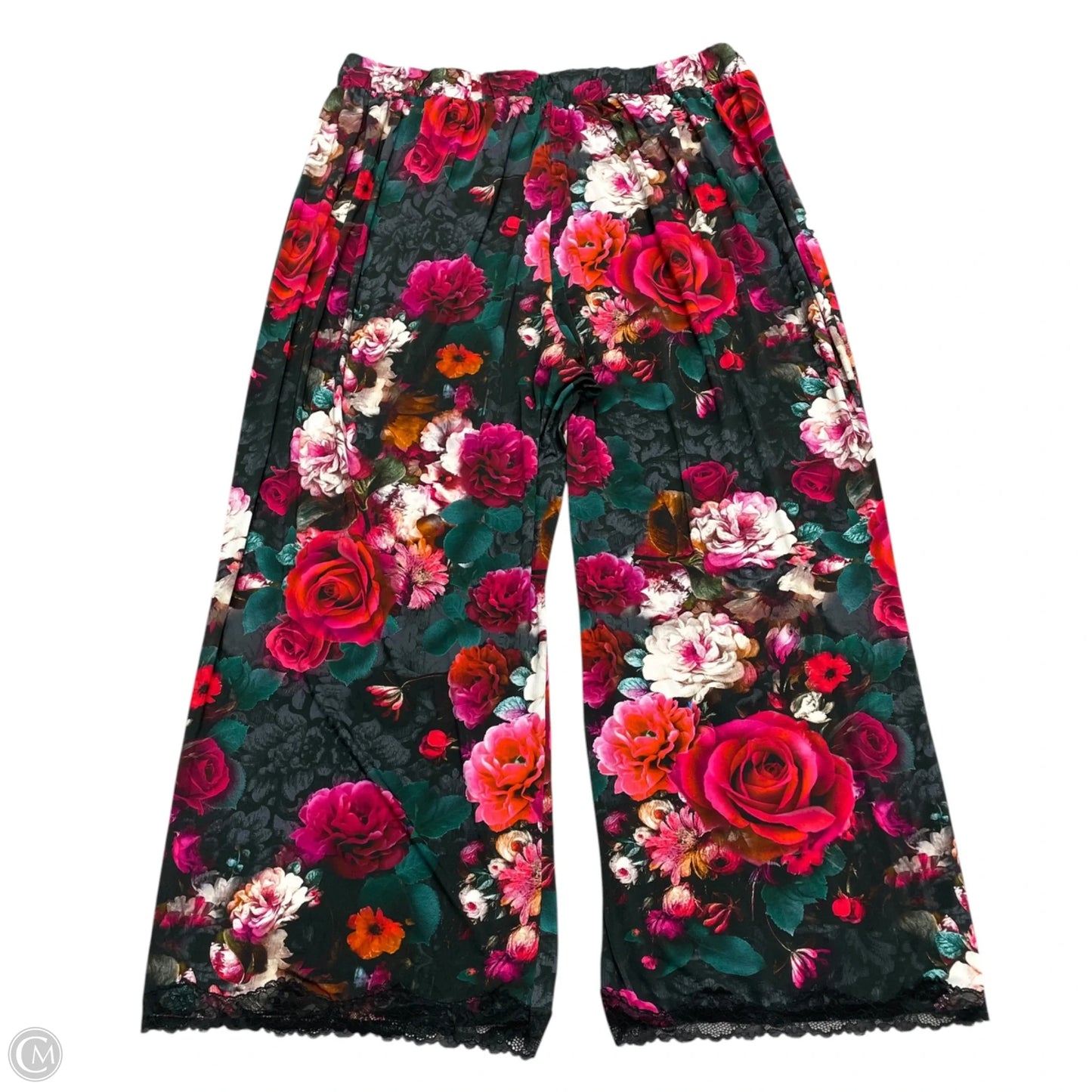 Pants Wide Leg By Cacique In Floral Print, Size: 4x