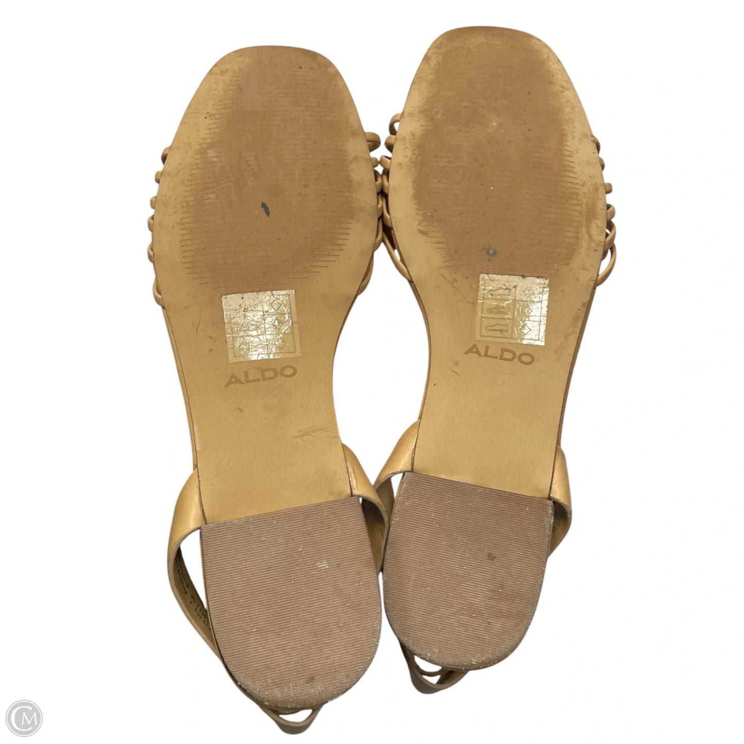Sandals Flats By Aldo In Tan, Size: 7