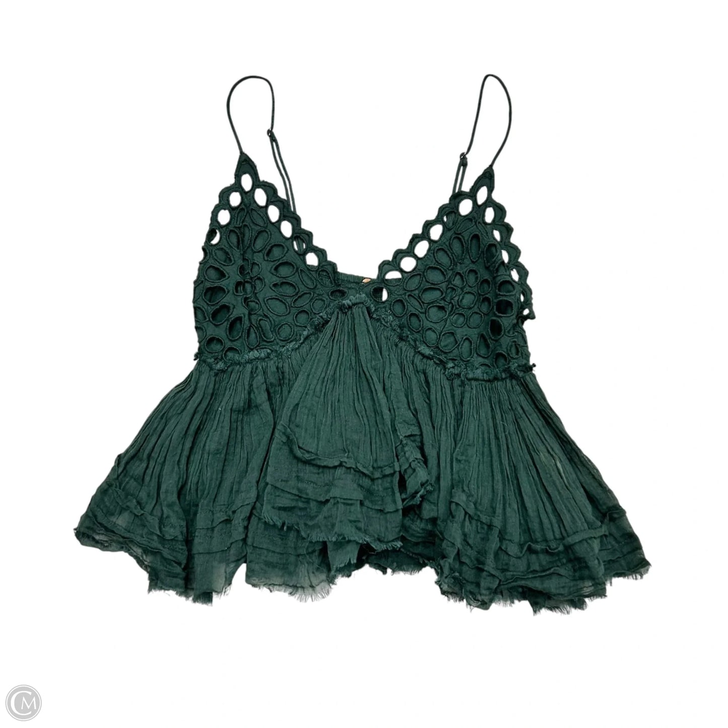 Top Sleeveless By Free People In Green, Size: S