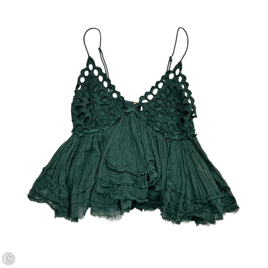 Top Sleeveless By Free People In Green, Size: S