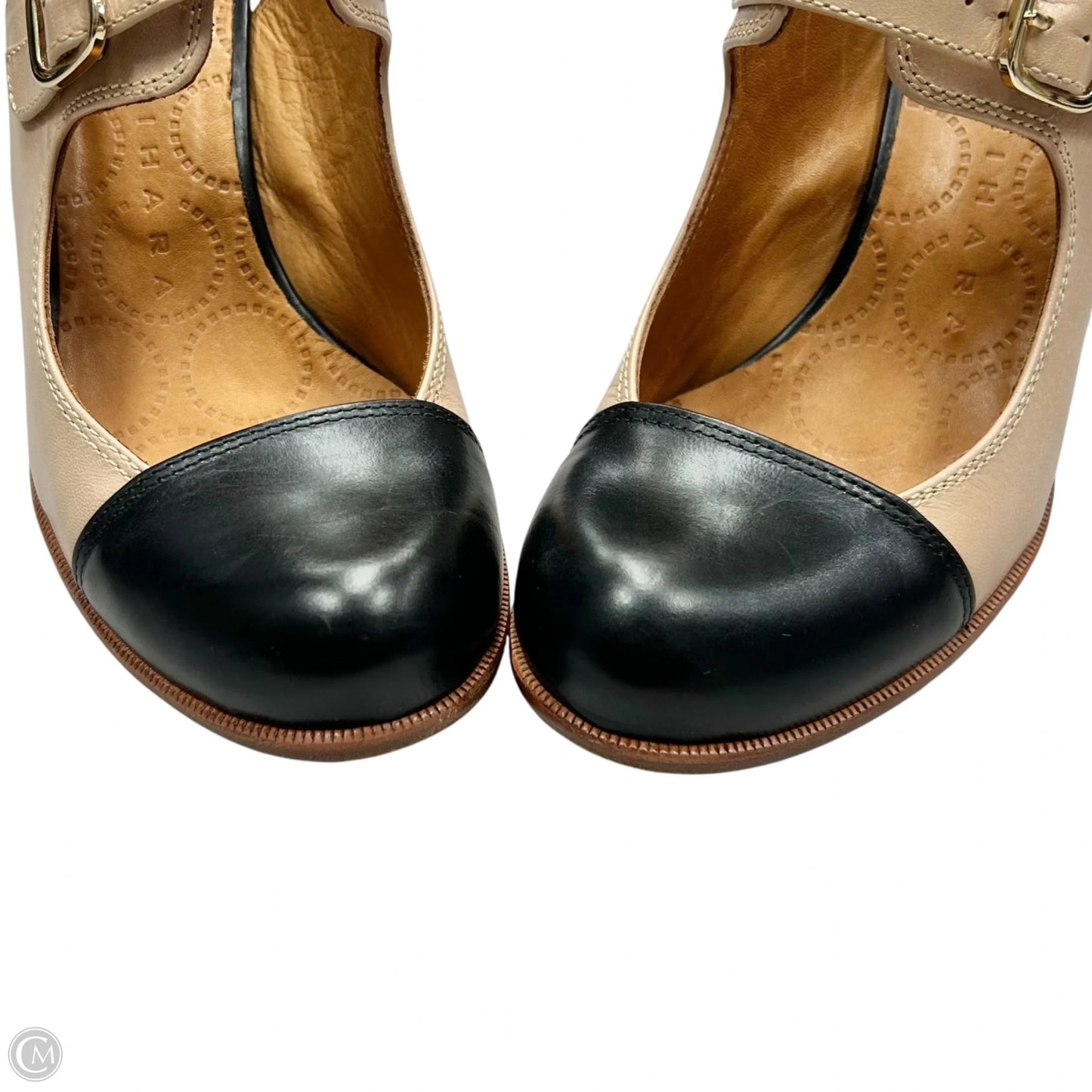 Shoes Heels Block By Chie Mihara In Black & Cream, Size: 6