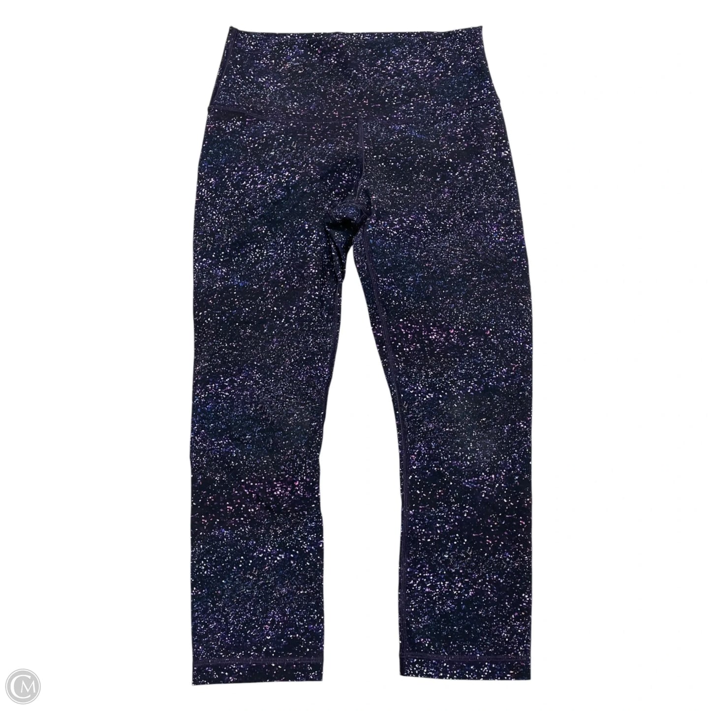 Athletic Leggings By Lululemon In Black & Purple, Size: S