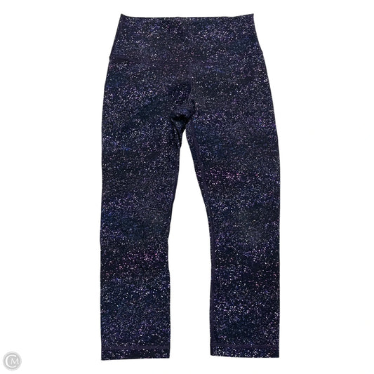 Athletic Leggings By Lululemon In Black & Purple, Size: S