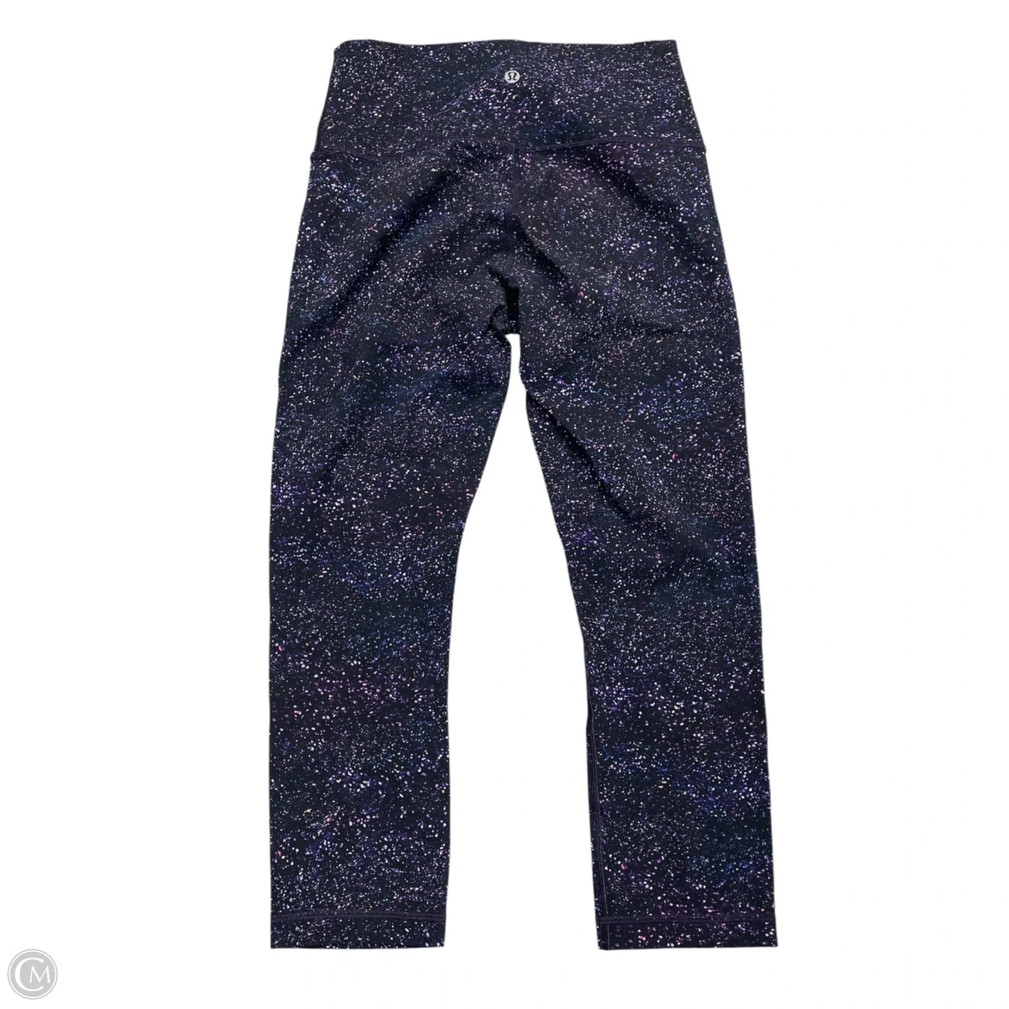 Athletic Leggings By Lululemon In Black & Purple, Size: S