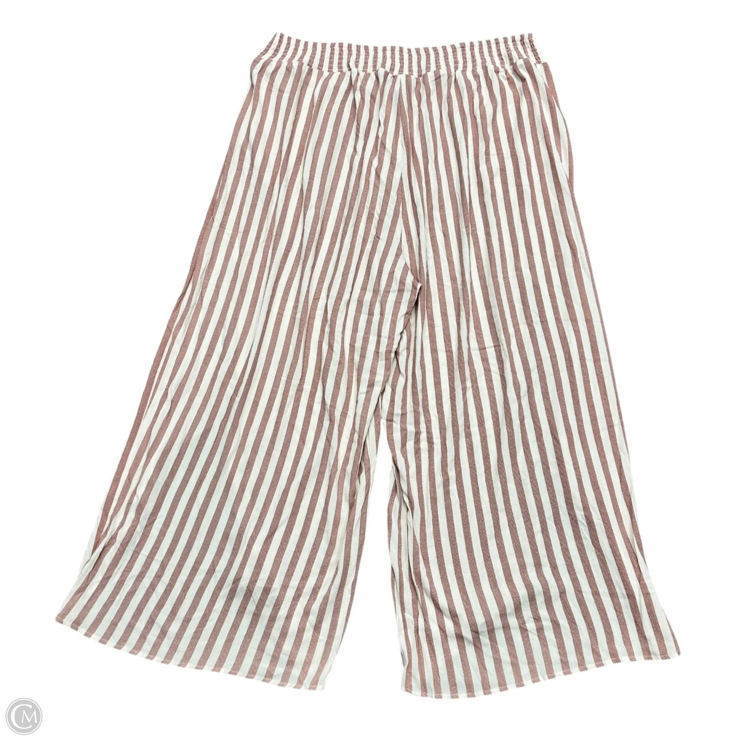 Pants Wide Leg By Torrid In Red & Tan, Size: 3x