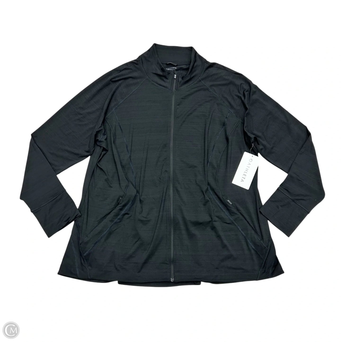 Athletic Jacket By Athleta In Black, Size: 3x