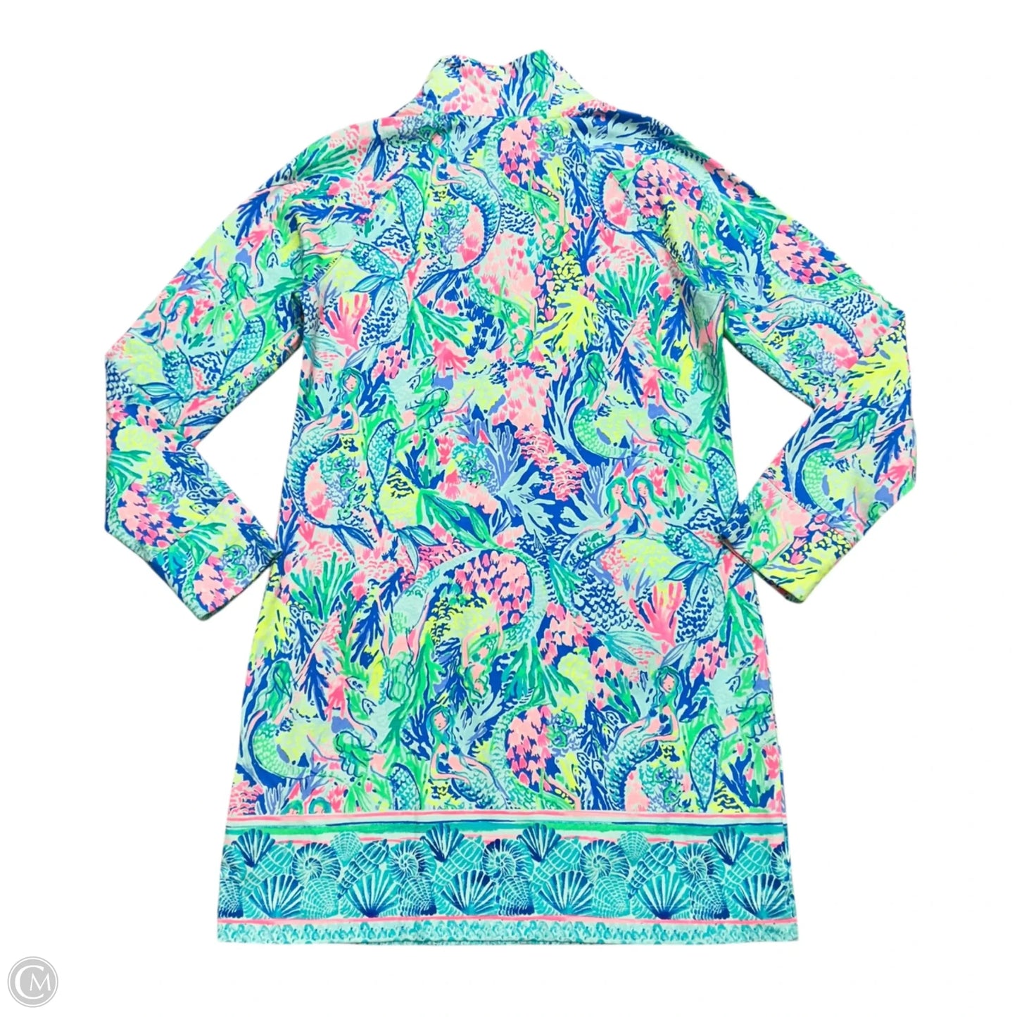 Dress Designer By Lilly Pulitzer In Blue & Green, Size: M
