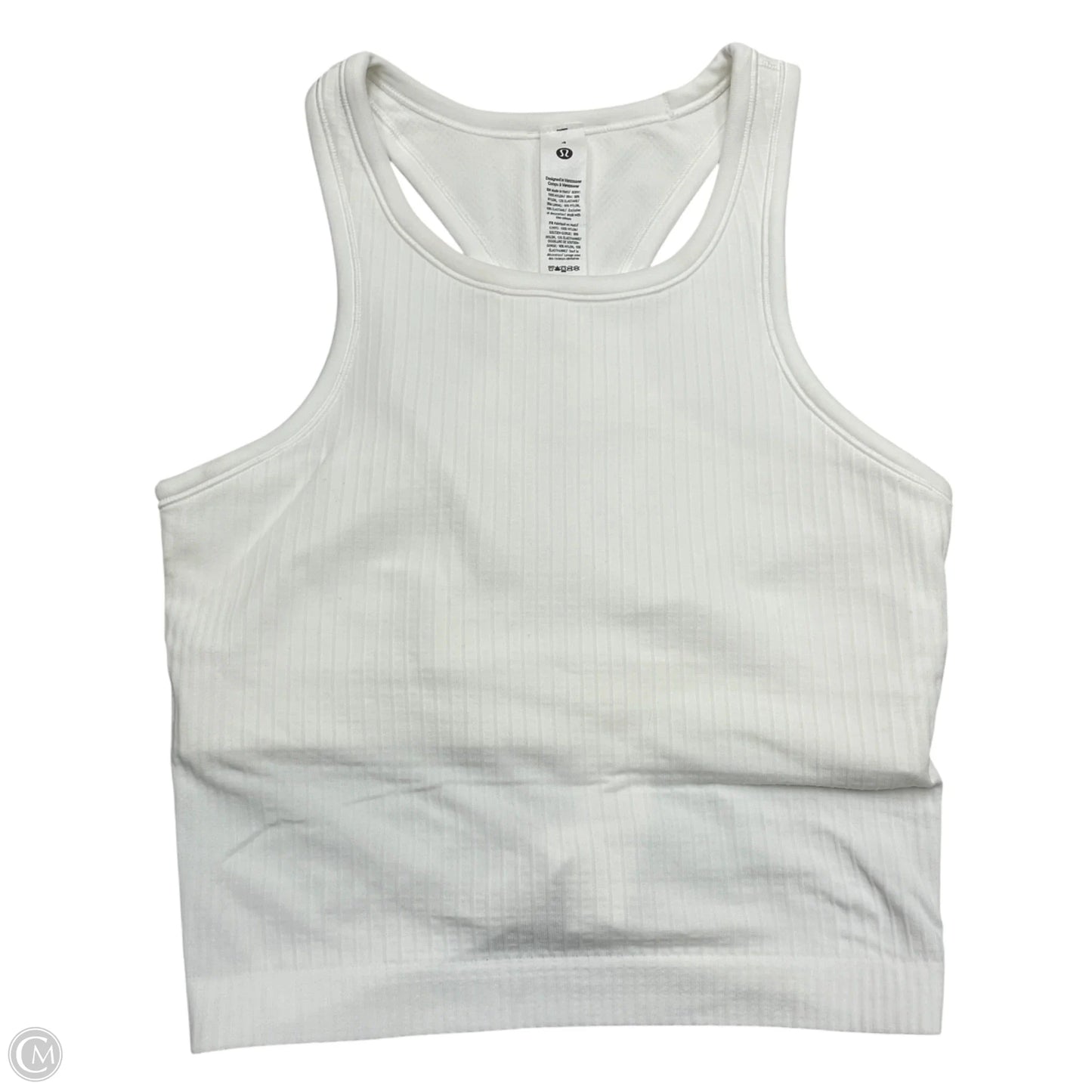 Athletic Tank Top By Lululemon In White, Size: S