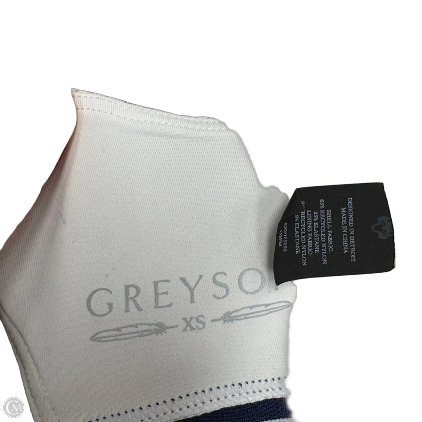 Athletic Bra By Greyson In Blue & White, Size: Xs