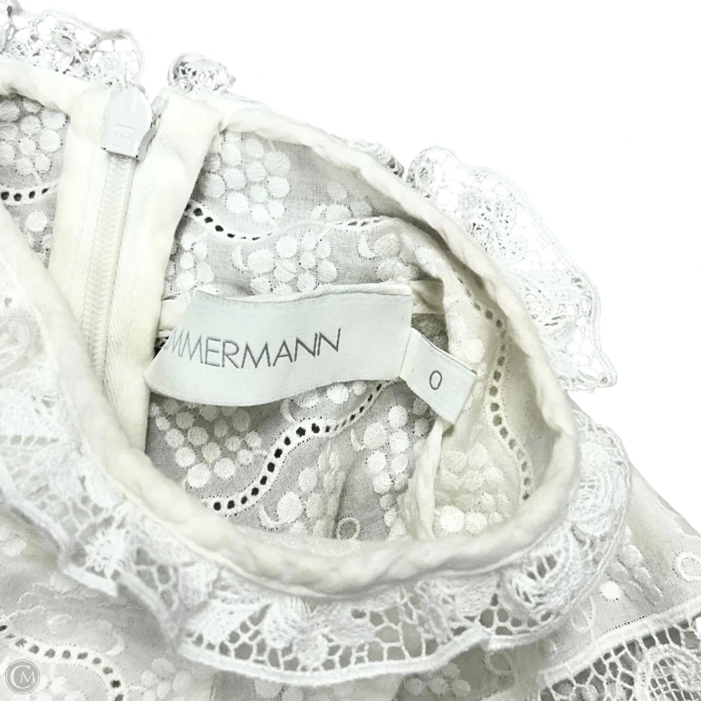 Dress Party Long By Zimmermann In White, Size: Xs