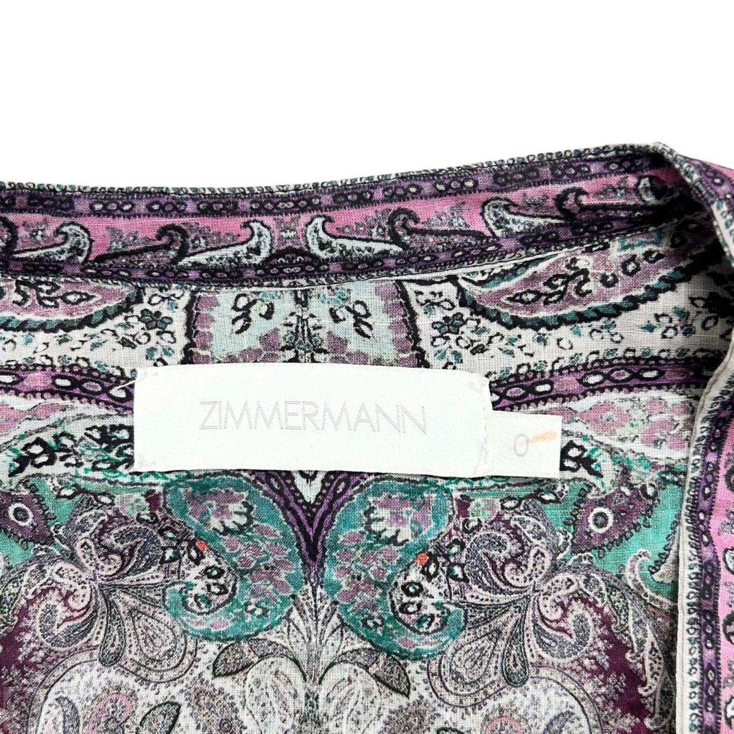 Dress Party Short By Zimmermann In Green & Purple, Size: Xs