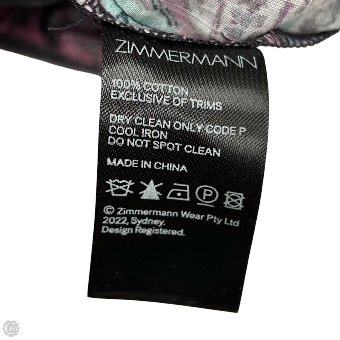 Dress Party Short By Zimmermann In Green & Purple, Size: Xs