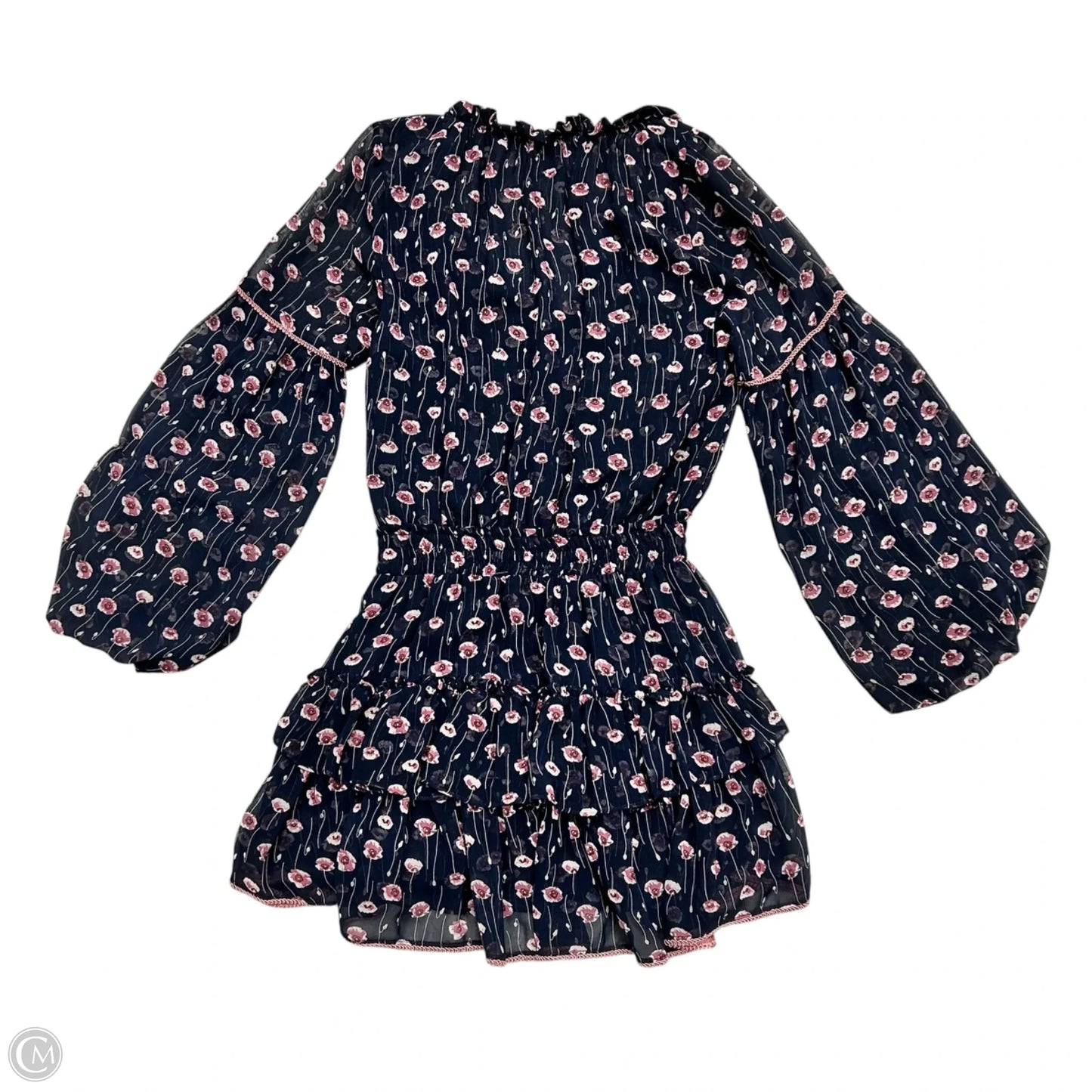 Dress Designer By Misa In Blue & Purple, Size: Xs