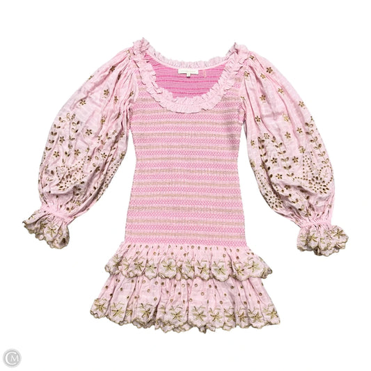 Dress Party Short By Loveshackfancy In Pink, Size: Xs