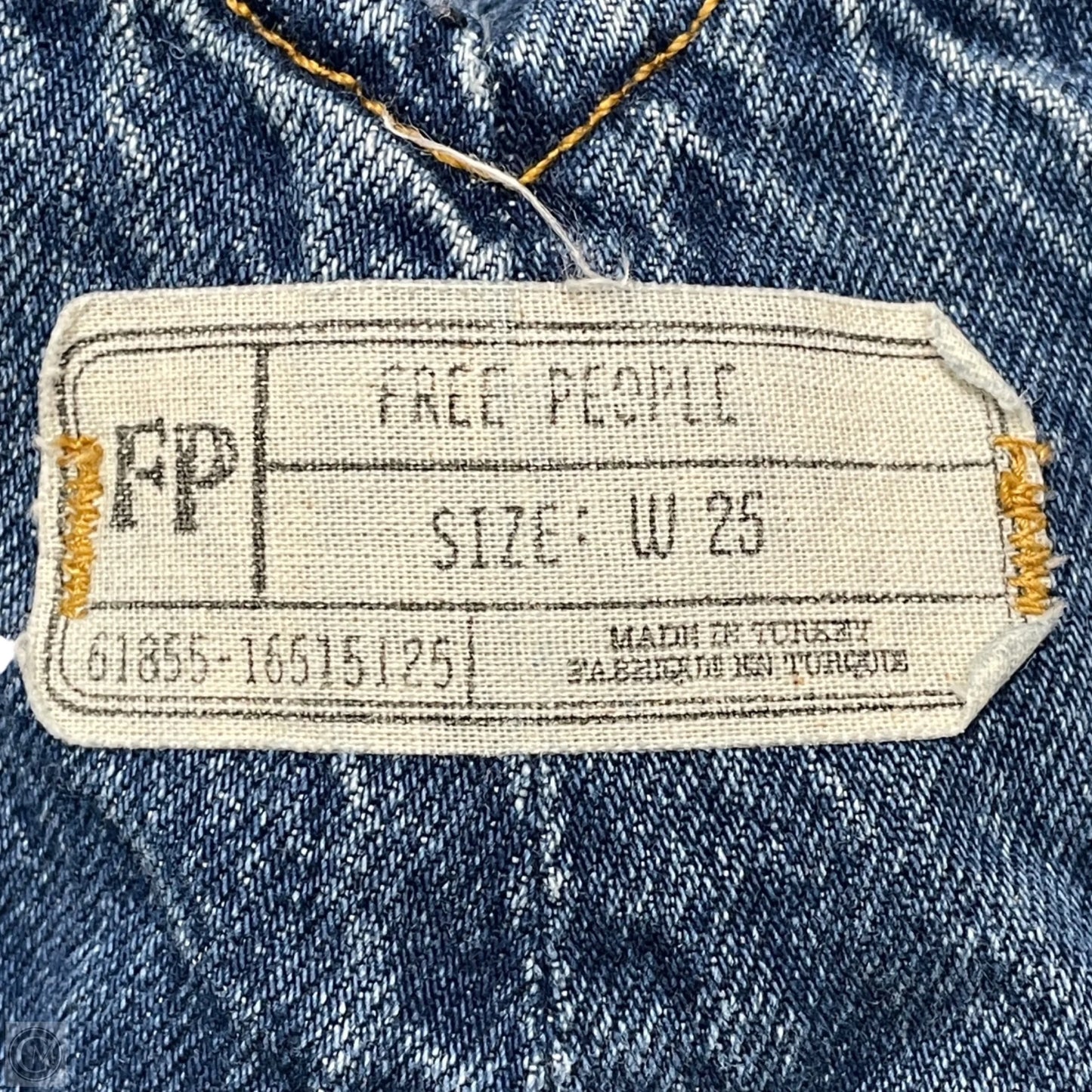 Jeans Cropped By Free People In Blue Denim, Size: 0