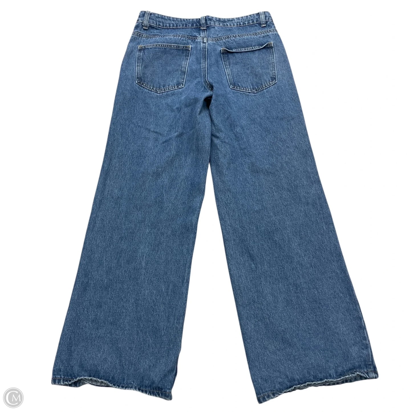 Jeans Wide Leg By Edikted In Blue Denim, Size: S