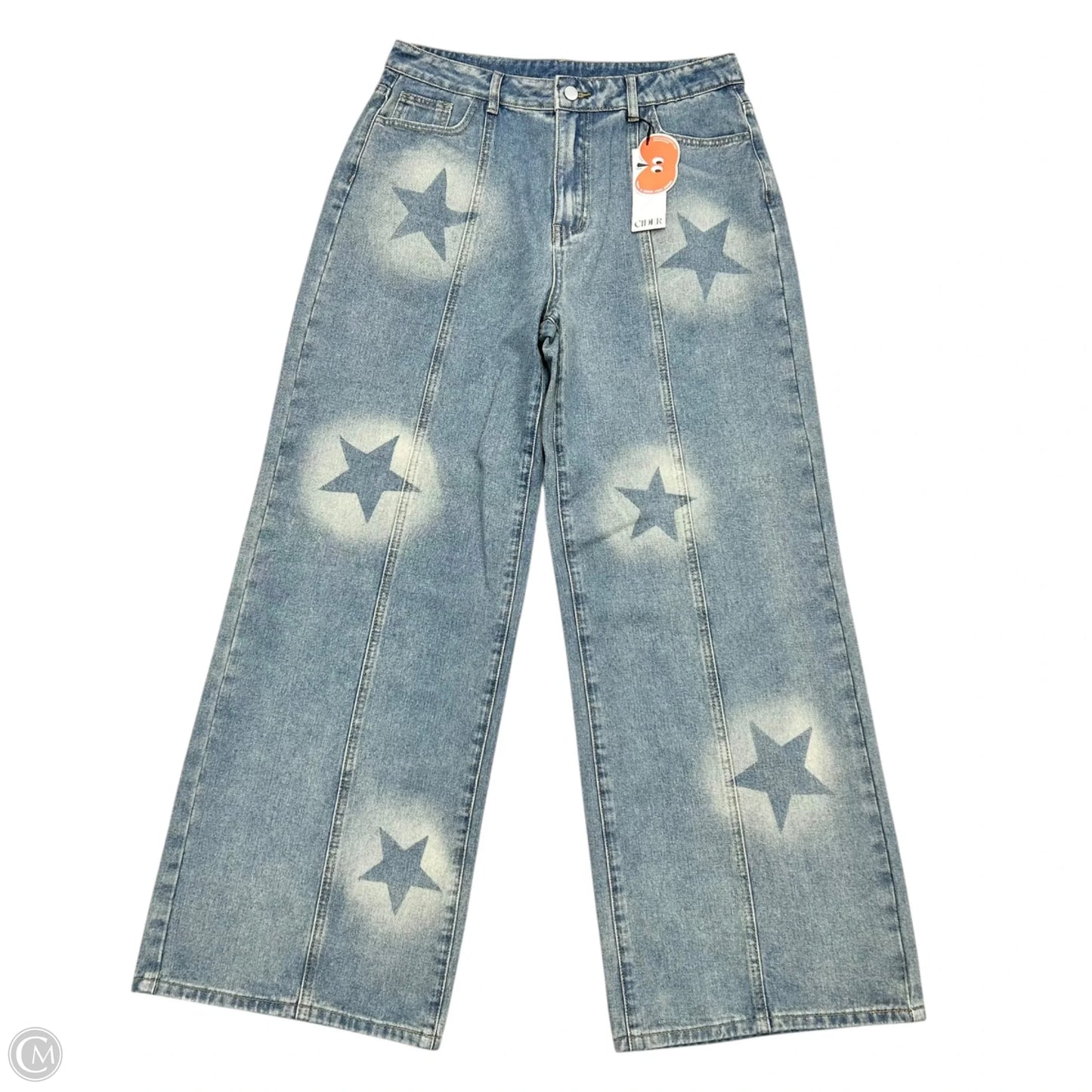 Jeans Wide Leg By Cider In Blue Denim, Size: Xl
