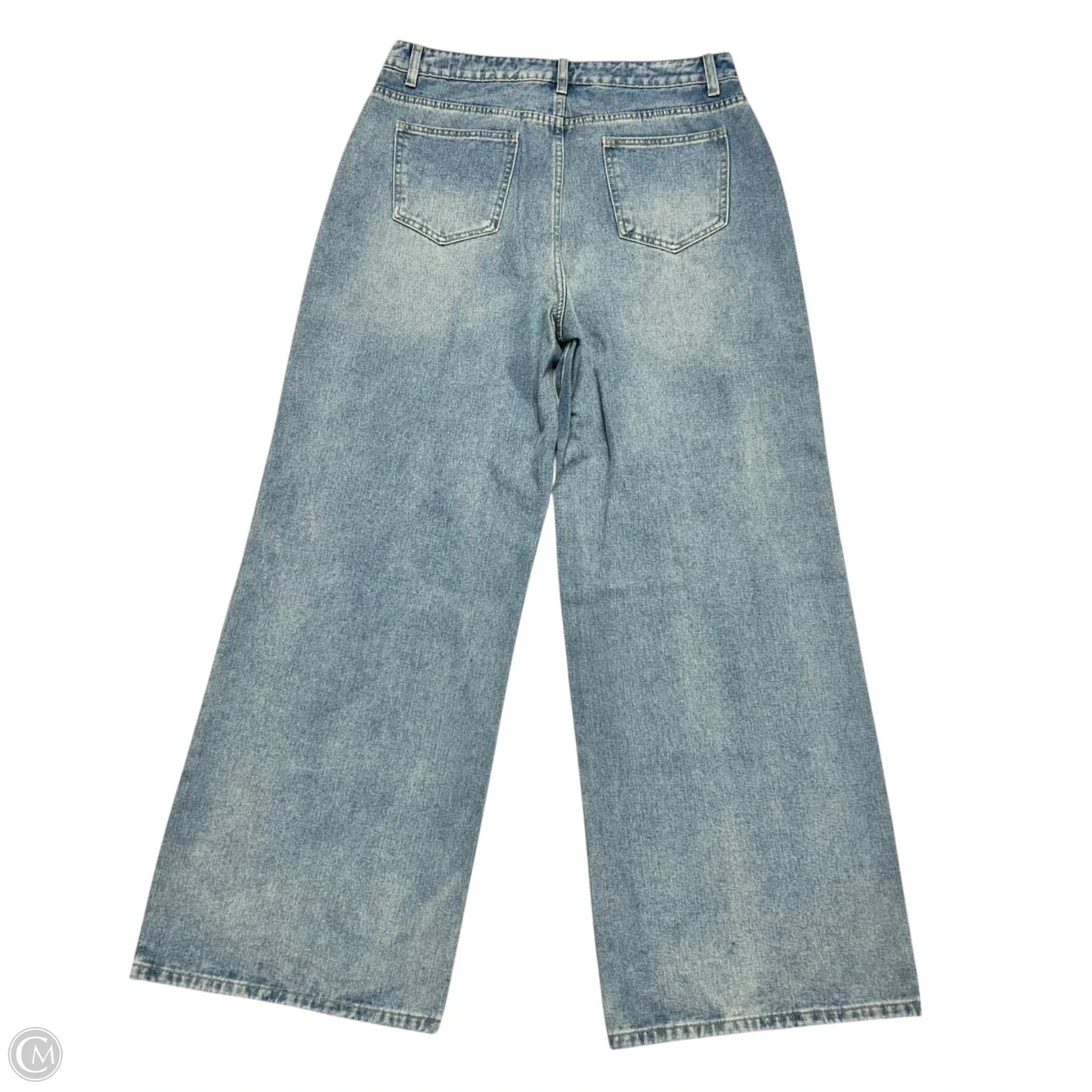 Jeans Wide Leg By Cider In Blue Denim, Size: Xl
