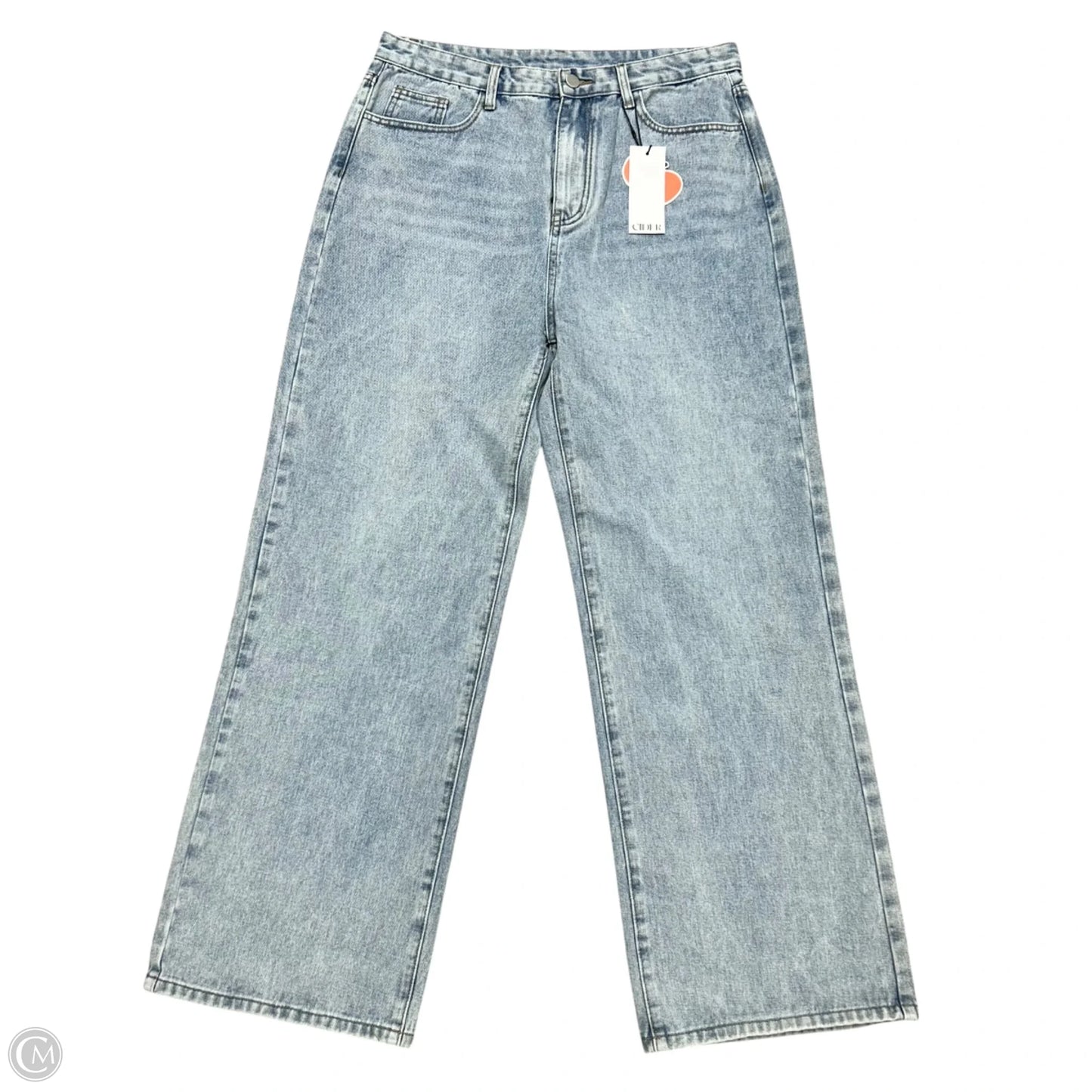 Jeans Wide Leg By Cider In Blue Denim, Size: Xl
