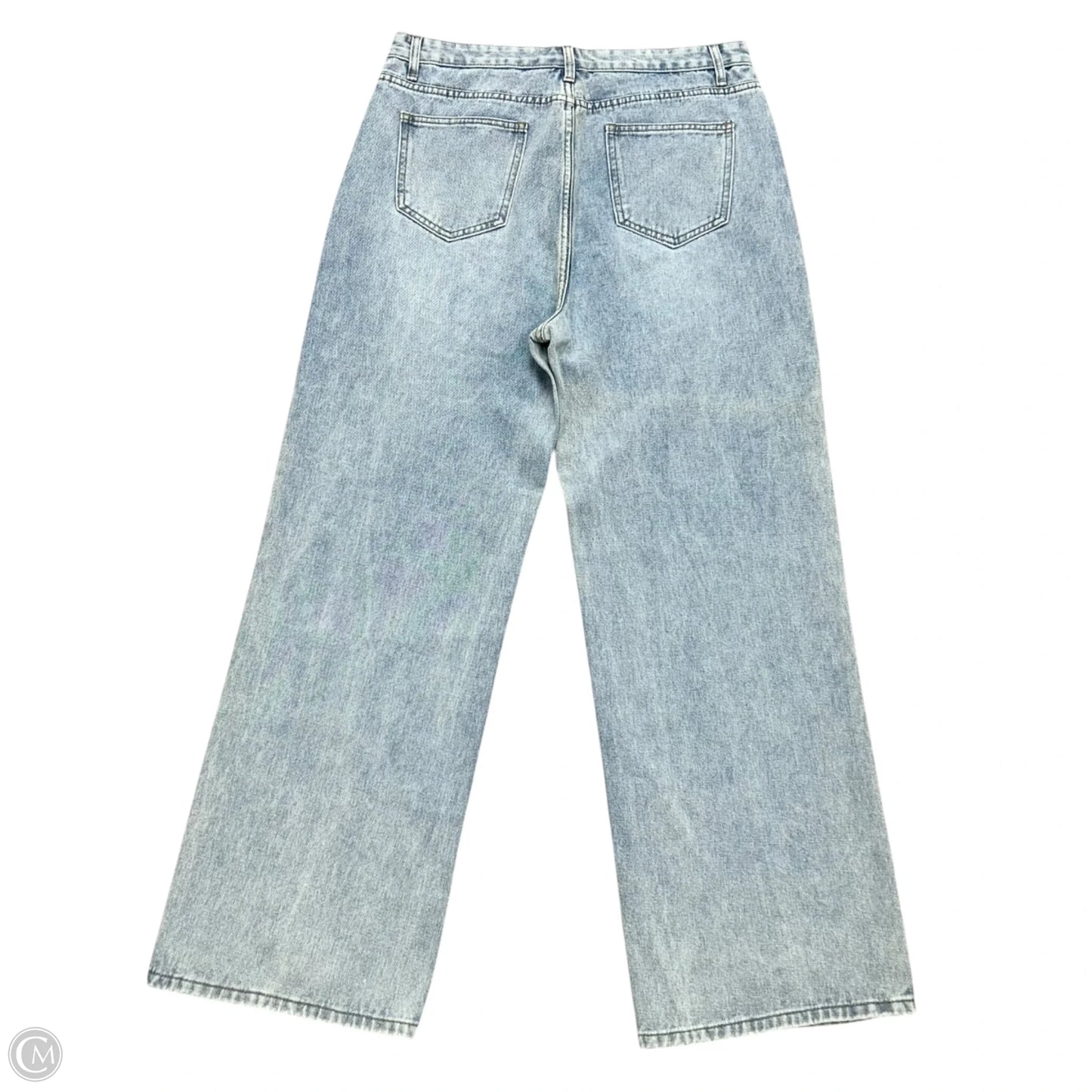 Jeans Wide Leg By Cider In Blue Denim, Size: Xl