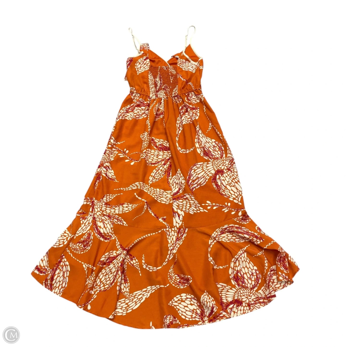 Dress Party Midi By Band Of The Free In Orange, Size: Xs