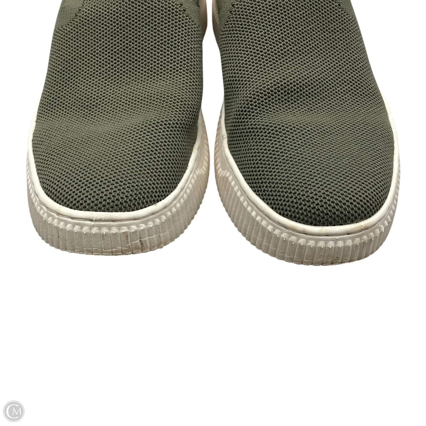 Shoes Sneakers By Sofft In Green & White, Size: 9