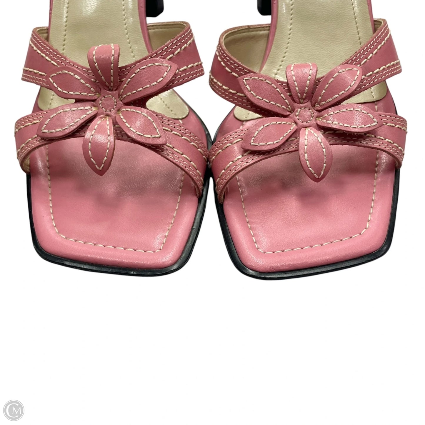 Sandals Heels Block By Franco Sarto In Pink, Size: 8.5