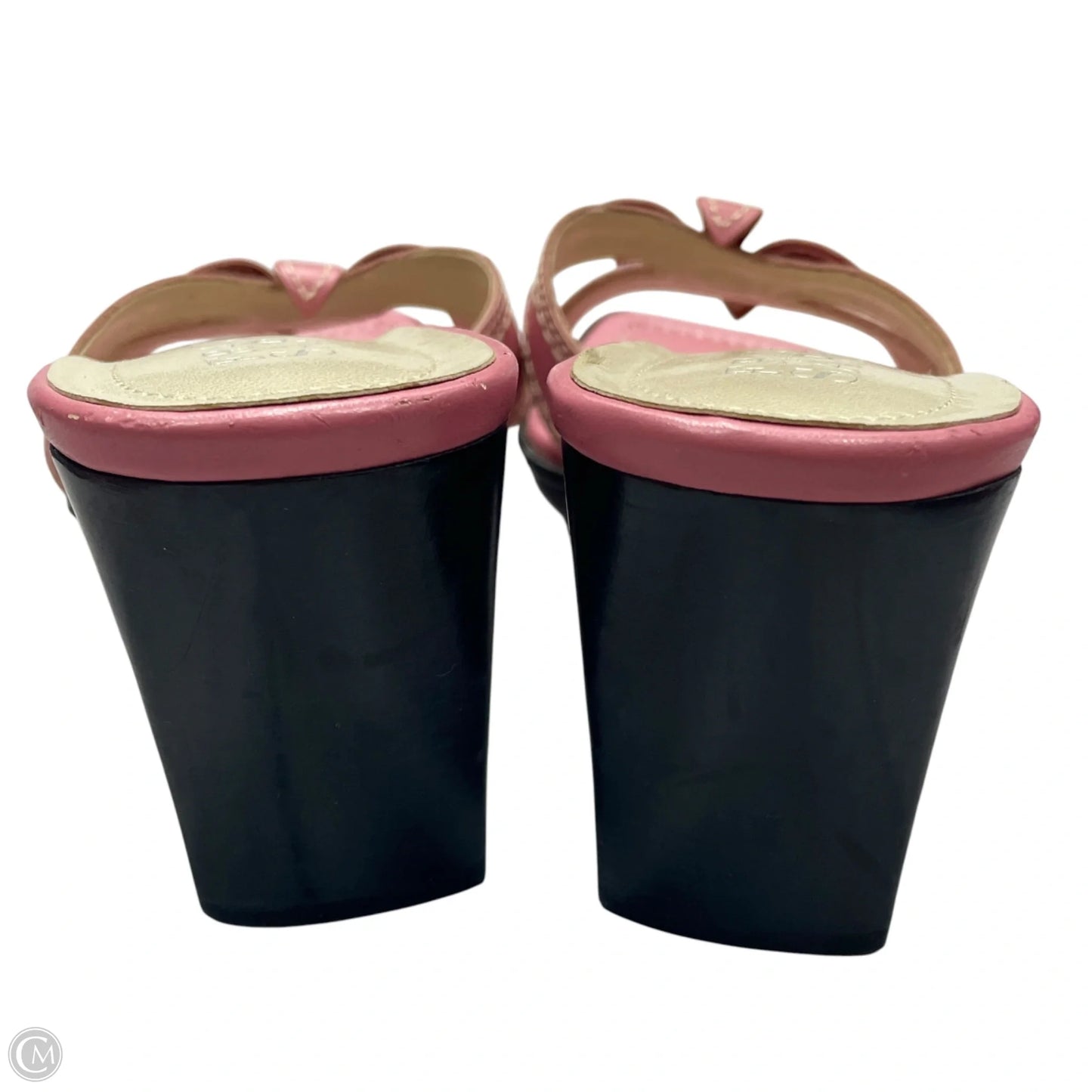 Sandals Heels Block By Franco Sarto In Pink, Size: 8.5