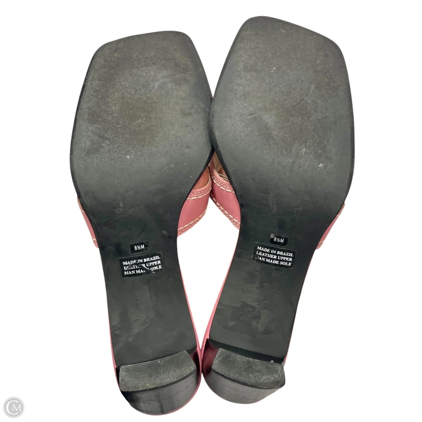 Sandals Heels Block By Franco Sarto In Pink, Size: 8.5