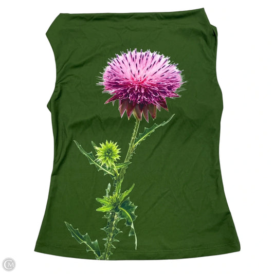 Top Sleeveless By Tyler McGillivary In Green, Size: M