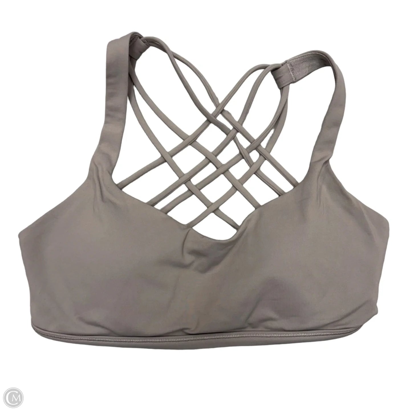 Athletic Bra By Lululemon In Grey, Size: M