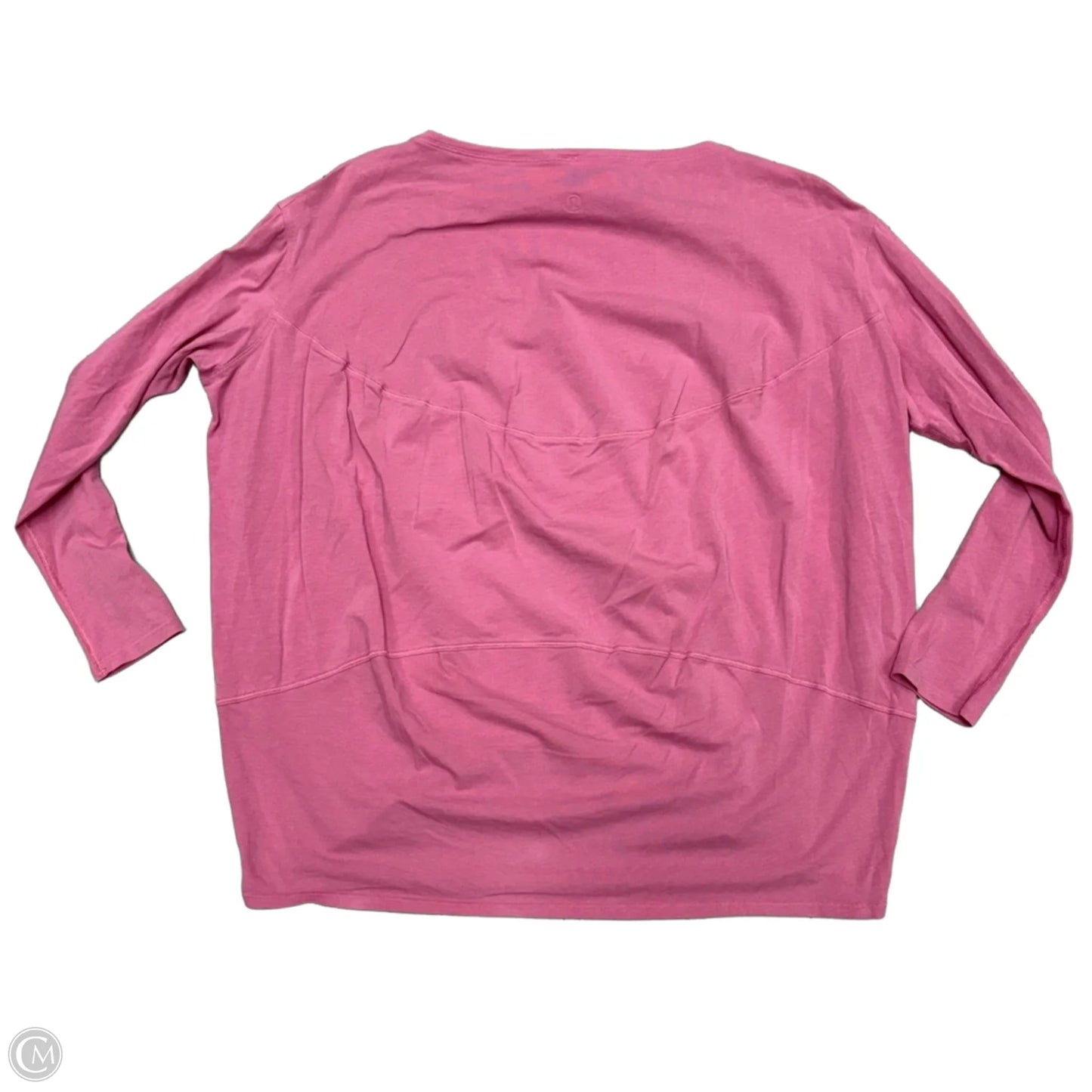 Athletic Top Long Sleeve Collar By Lululemon In Pink, Size: S