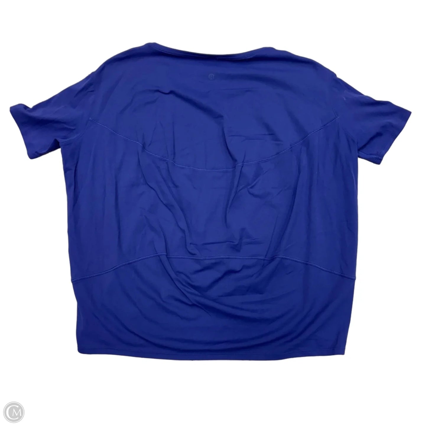 Athletic Top Short Sleeve By Lululemon In Blue, Size: S