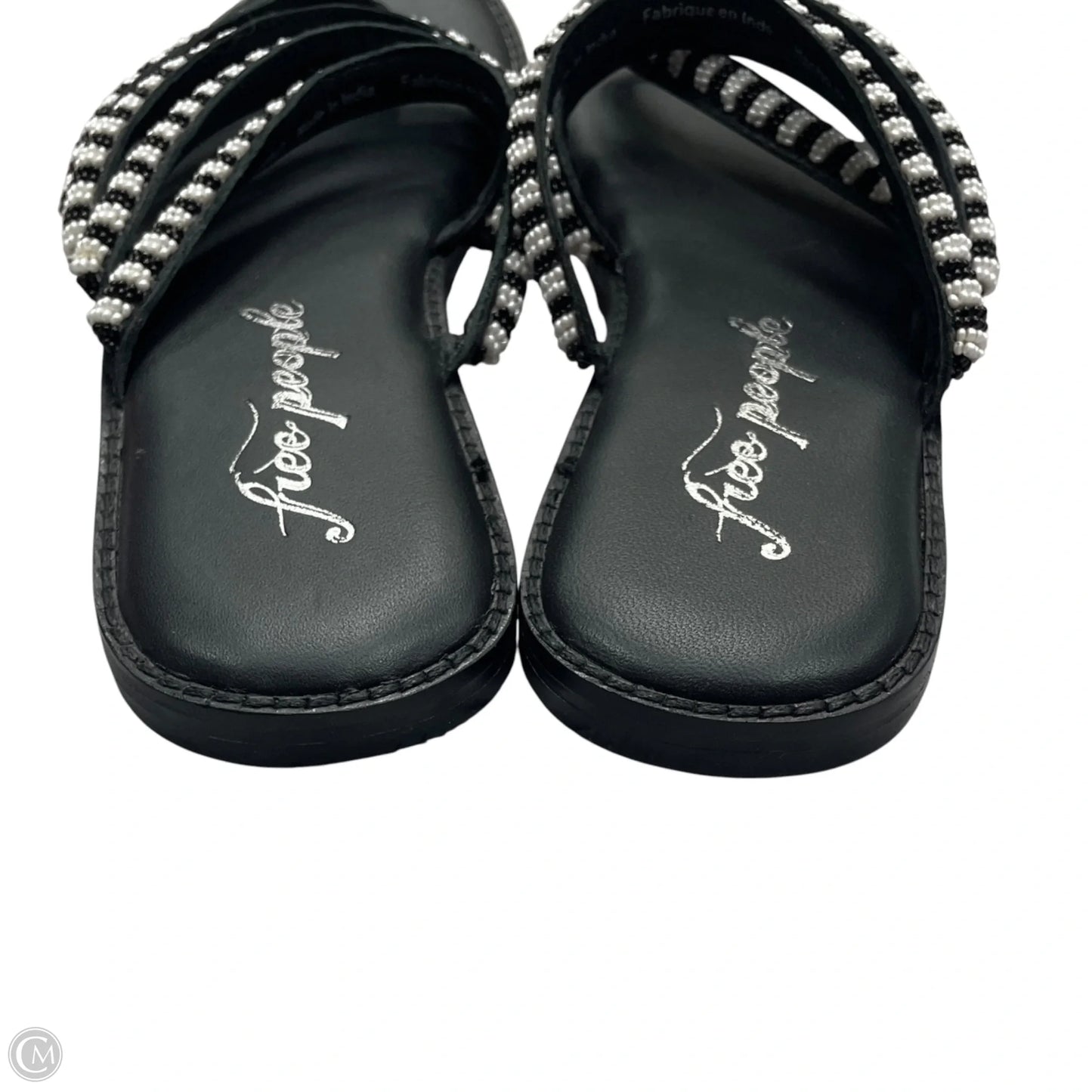 Sandals Flats By Free People In Black & White, Size: 8.5