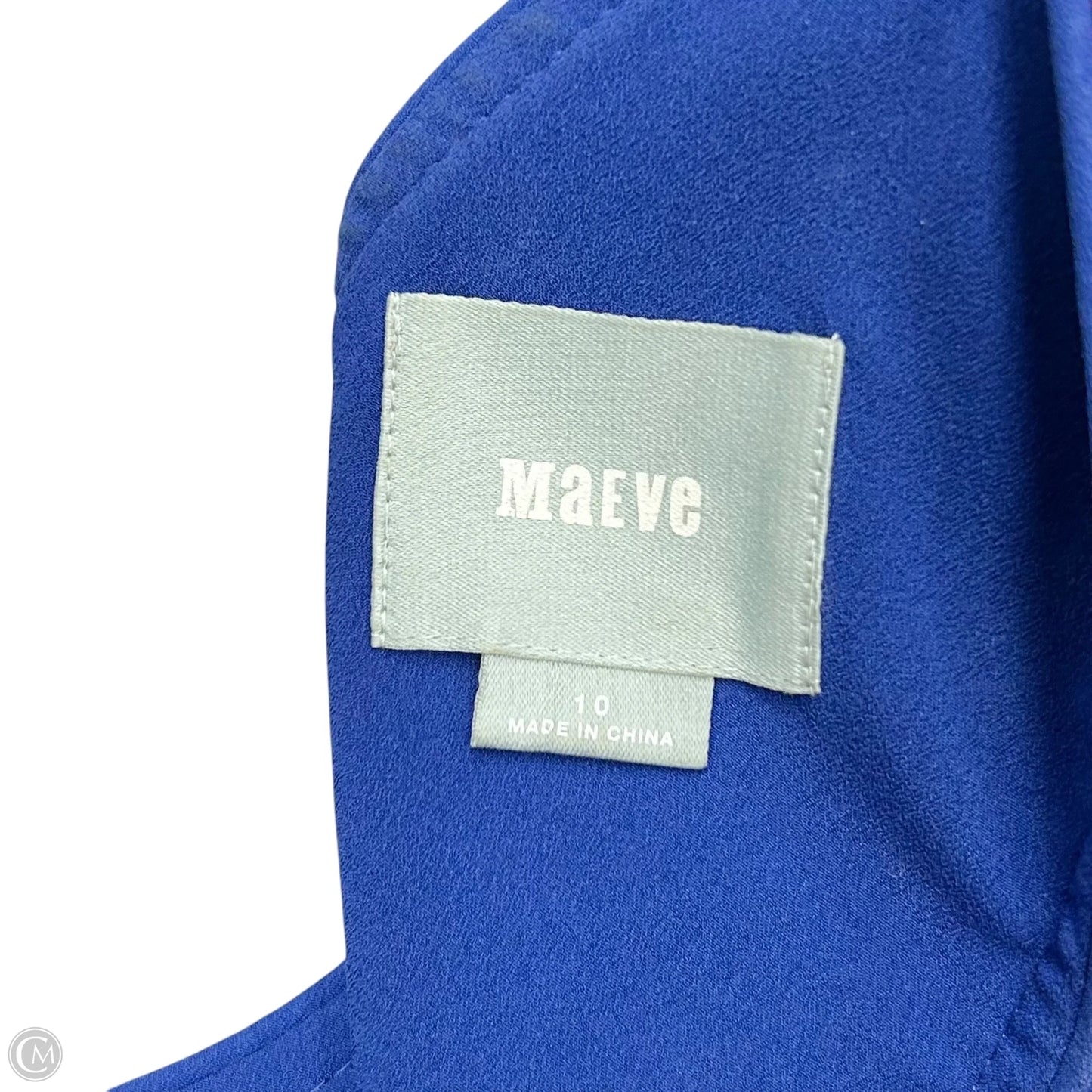 Dress Casual Short By Maeve In Blue & Orange, Size: M