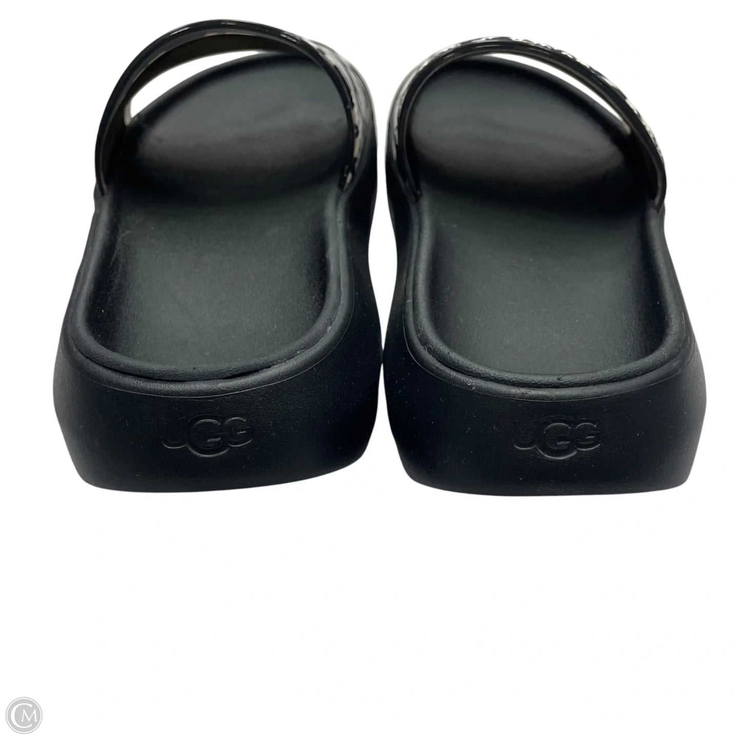 Sandals Designer By Ugg In Black & White, Size: 6