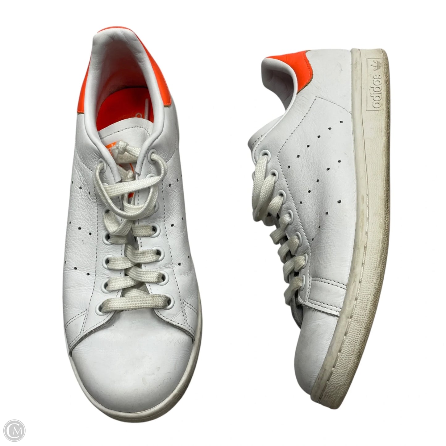 Shoes Sneakers By Adidas In Orange & White, Size: 10