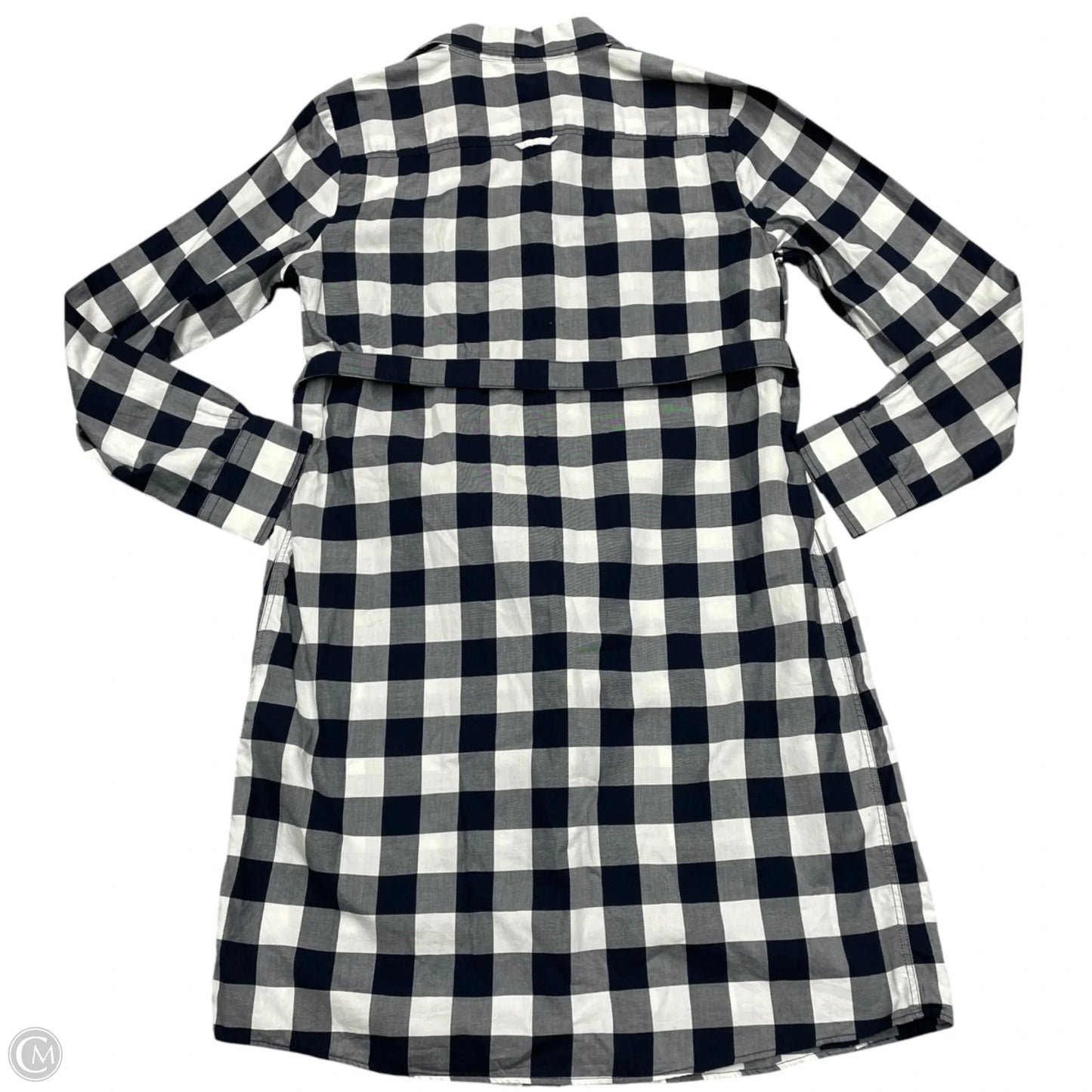 Dress Casual Midi By Brooks Brothers In Black & White, Size: M