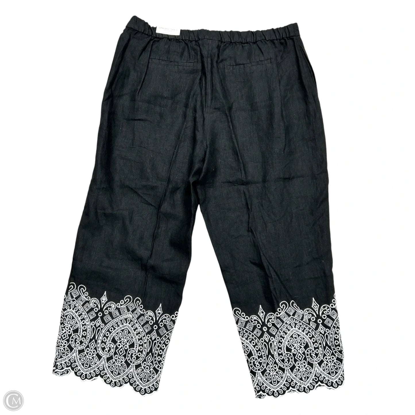 Pants Wide Leg By Chicos In Black & White, Size: 16