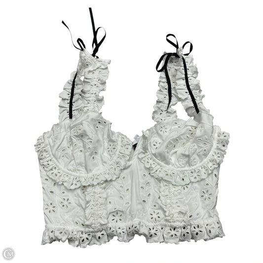 Top Sleeveless By Sky To Moon In White, Size: M