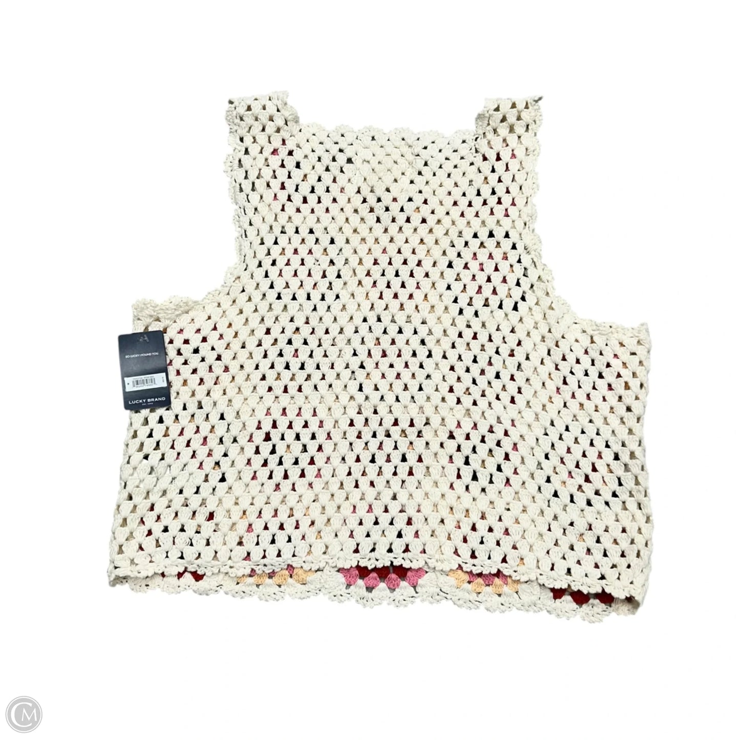 Top Sleeveless By Lucky Brand In Cream, Size: M