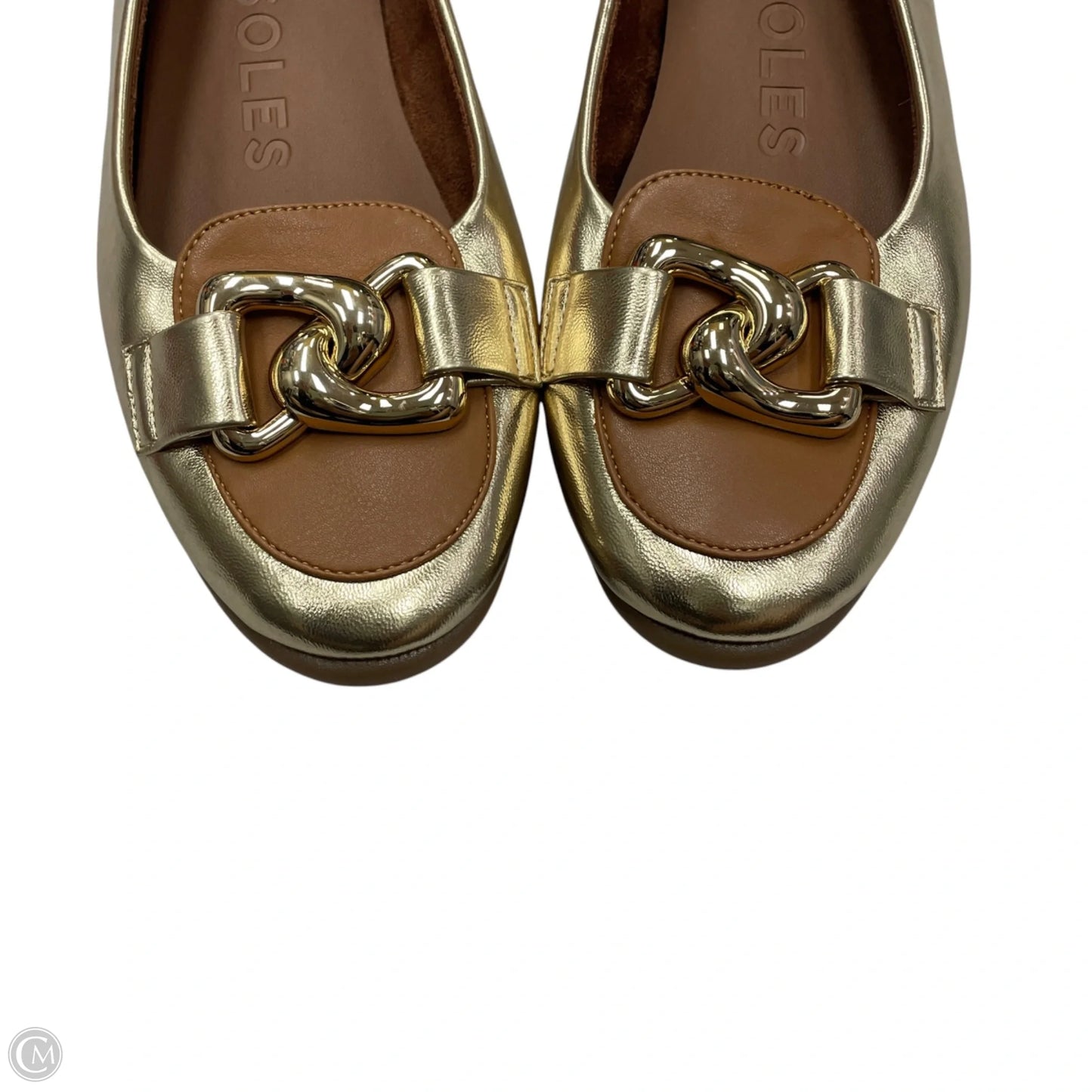 Shoes Flats By Aerosoles In Gold, Size: 7.5